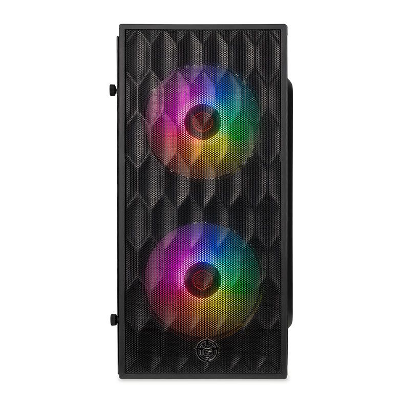Gabinete TGT Jester V2 Mini Tower com Lateral em Acrílico e 2 Fans Rainbow