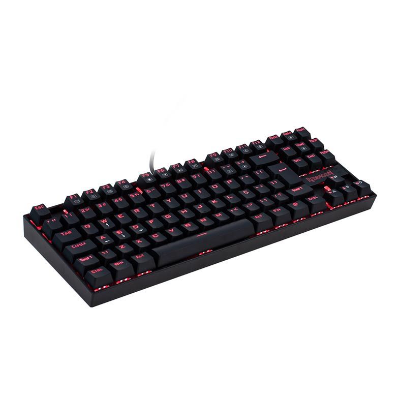 Teclado Mecânico Redragon Kumara K552 Single Color Preto Switch Azul